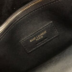 Saint Laurent Le 5 A 7 Soft Small Hobo Bag In Smooth Leather Black